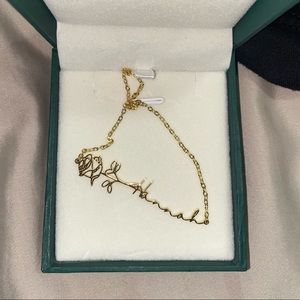 custom gold hannah necklace